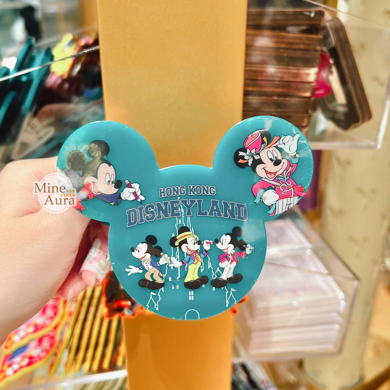 Since 2005 主題 米奇 Mickey 米奇頭造型 磁鐵 文件夾 夾子 -香港迪士尼樂園