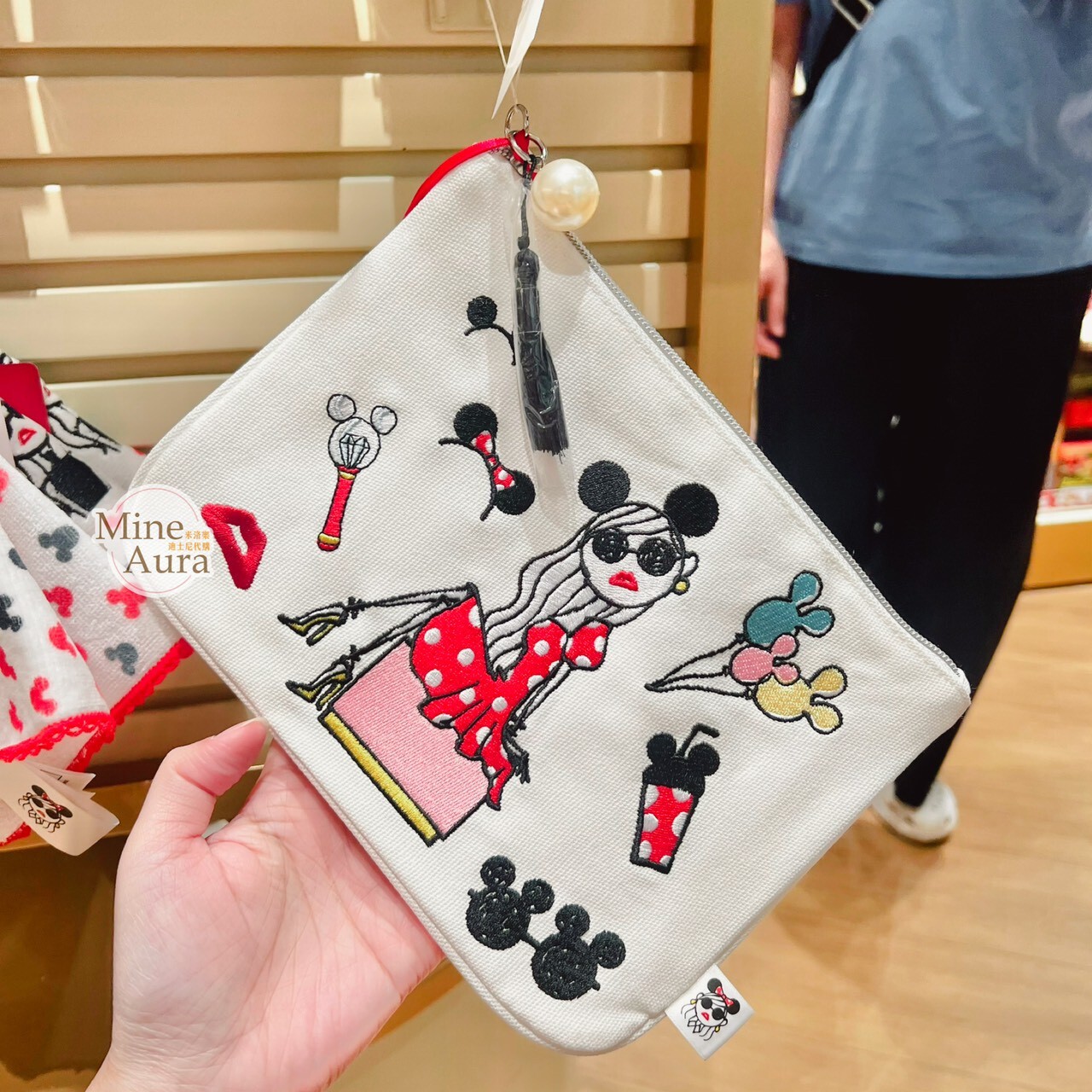 Daichi Miura 設計師系列 米奇 Mickey 經典 圖案 收納袋 化妝包 -香港迪士尼樂園