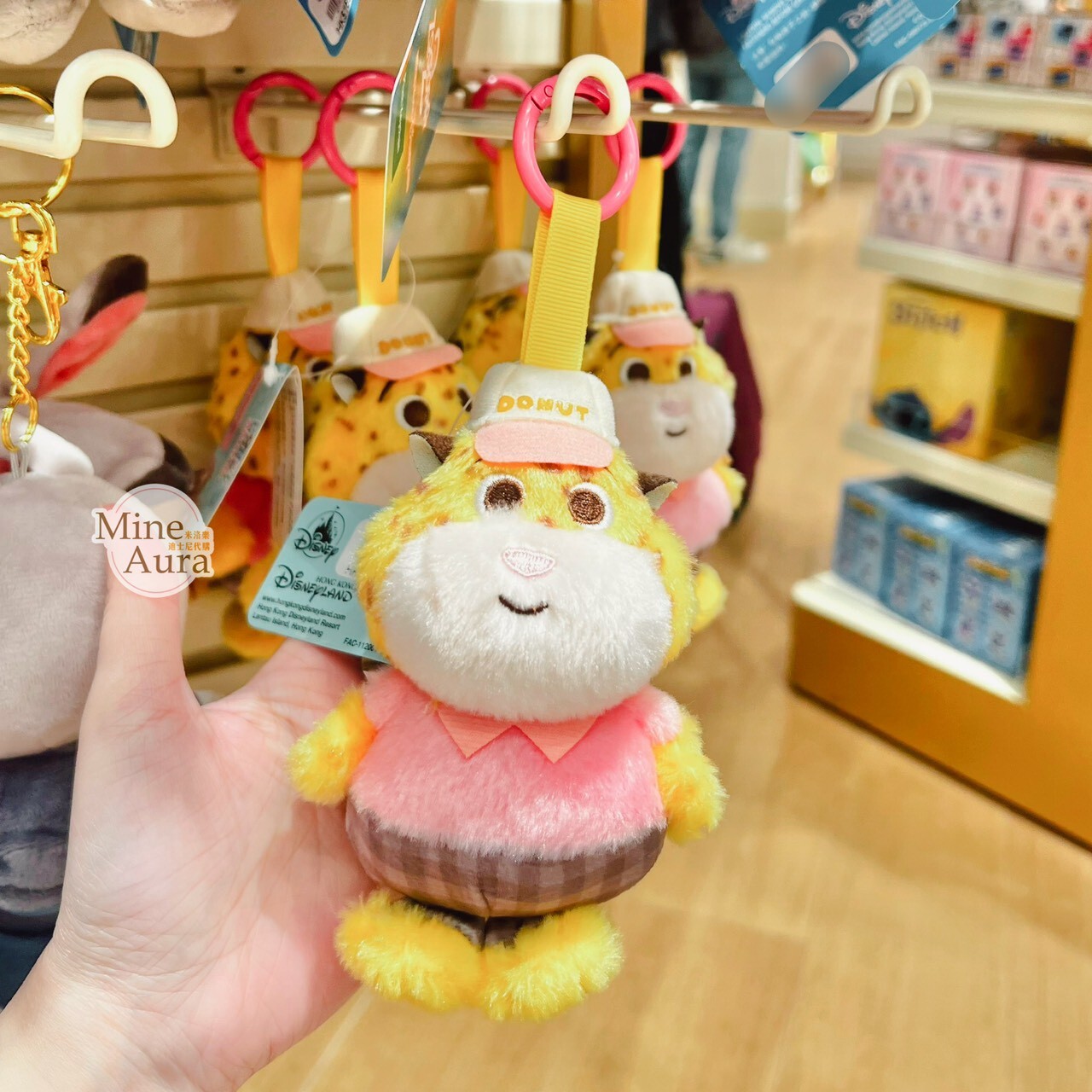 甜甜圈系列 洪金豹 Benjamin Clawhauser 絨毛 吊飾 鑰匙圈 動物方城市 Zootopia -香港迪士尼樂園