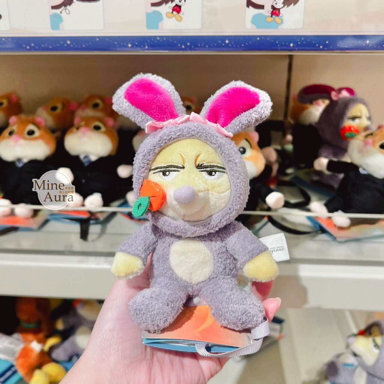 飛仔 Finnick 兔子裝 磁鐵 坐肩 絨毛 娃娃 公仔 動物方城市 Zootopia -香港迪士尼樂園