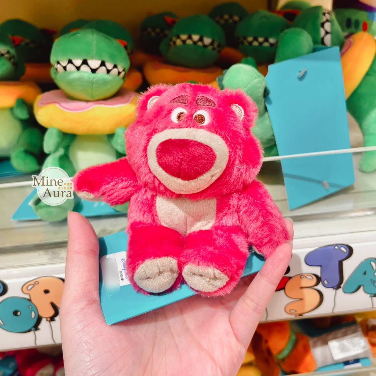 熊抱哥 Lotso 磁鐵 坐肩 絨毛 娃娃 公仔 玩具總動員 Toy Story -香港迪士尼樂園