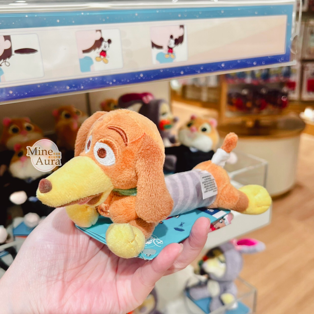 彈簧狗 Slinky Dog 磁鐵 坐肩 絨毛 娃娃 公仔 玩具總動員 Toy Story -香港迪士尼樂園