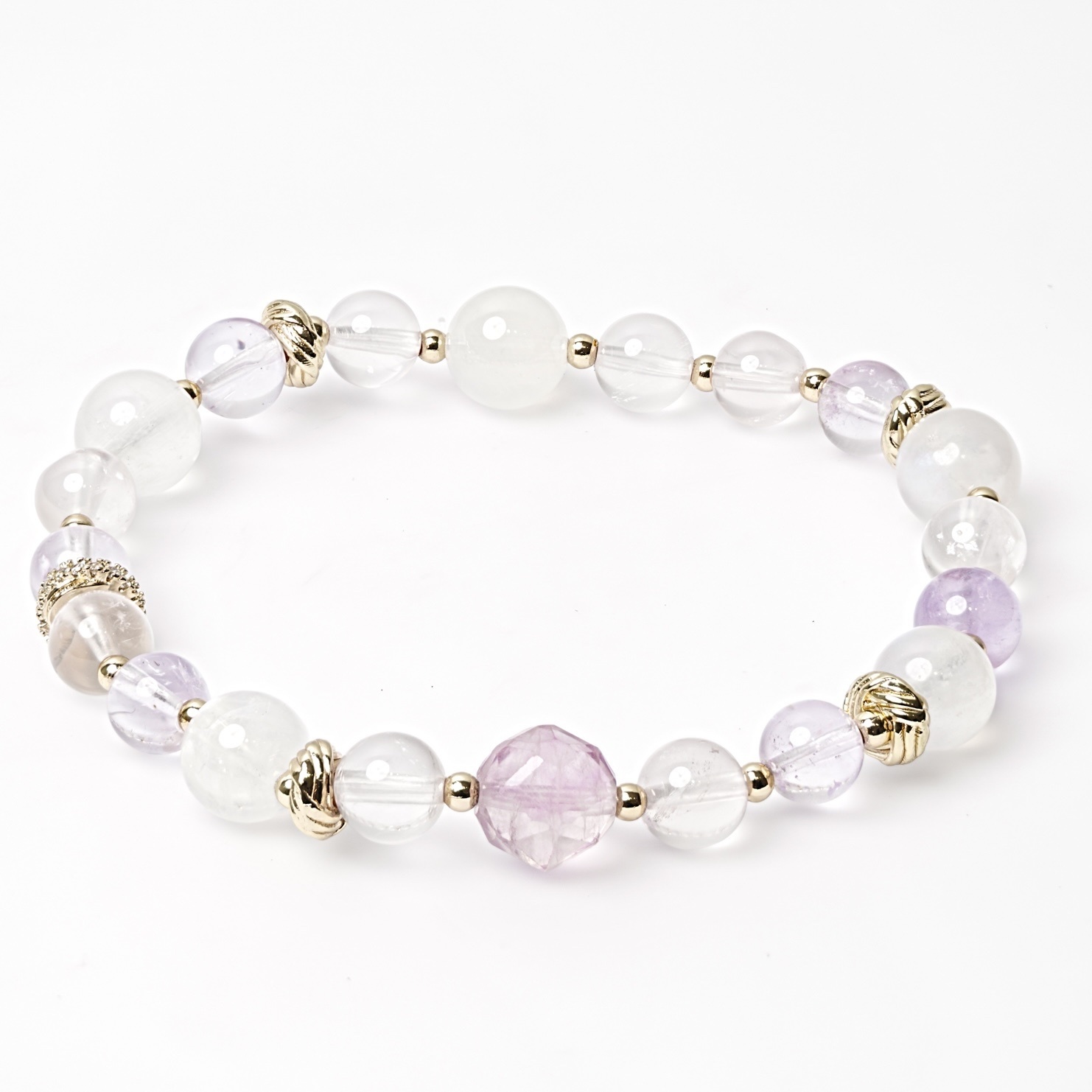 星星之年｜希望、靈感、幸運｜紫螢石·月光石·紫水晶·粉水晶