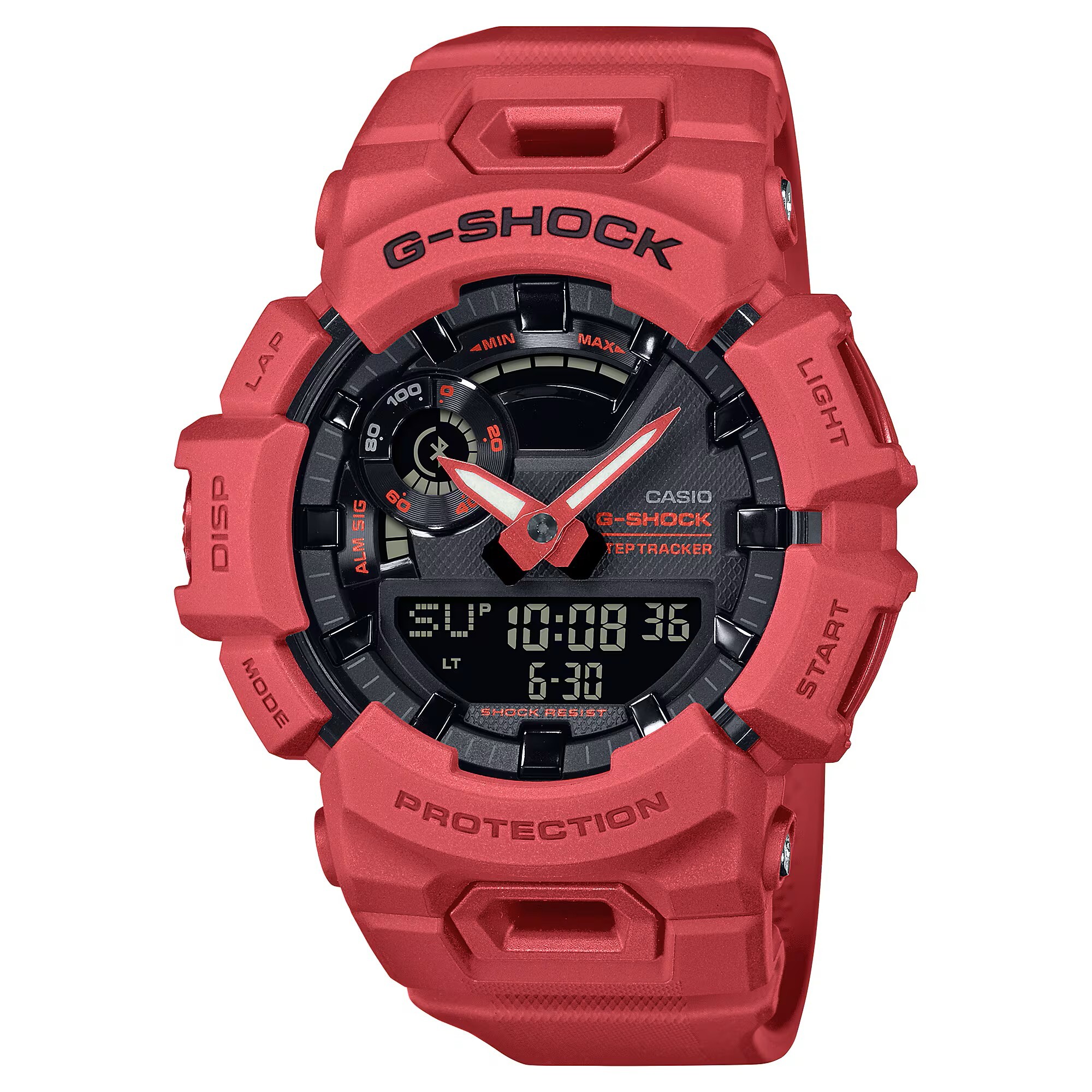 【CASIO 卡西歐】 G-SHOCK 固耐用的 G-SQUAD 搭配智慧型手機的連線 雙顯手錶 GBA-900RD-4A