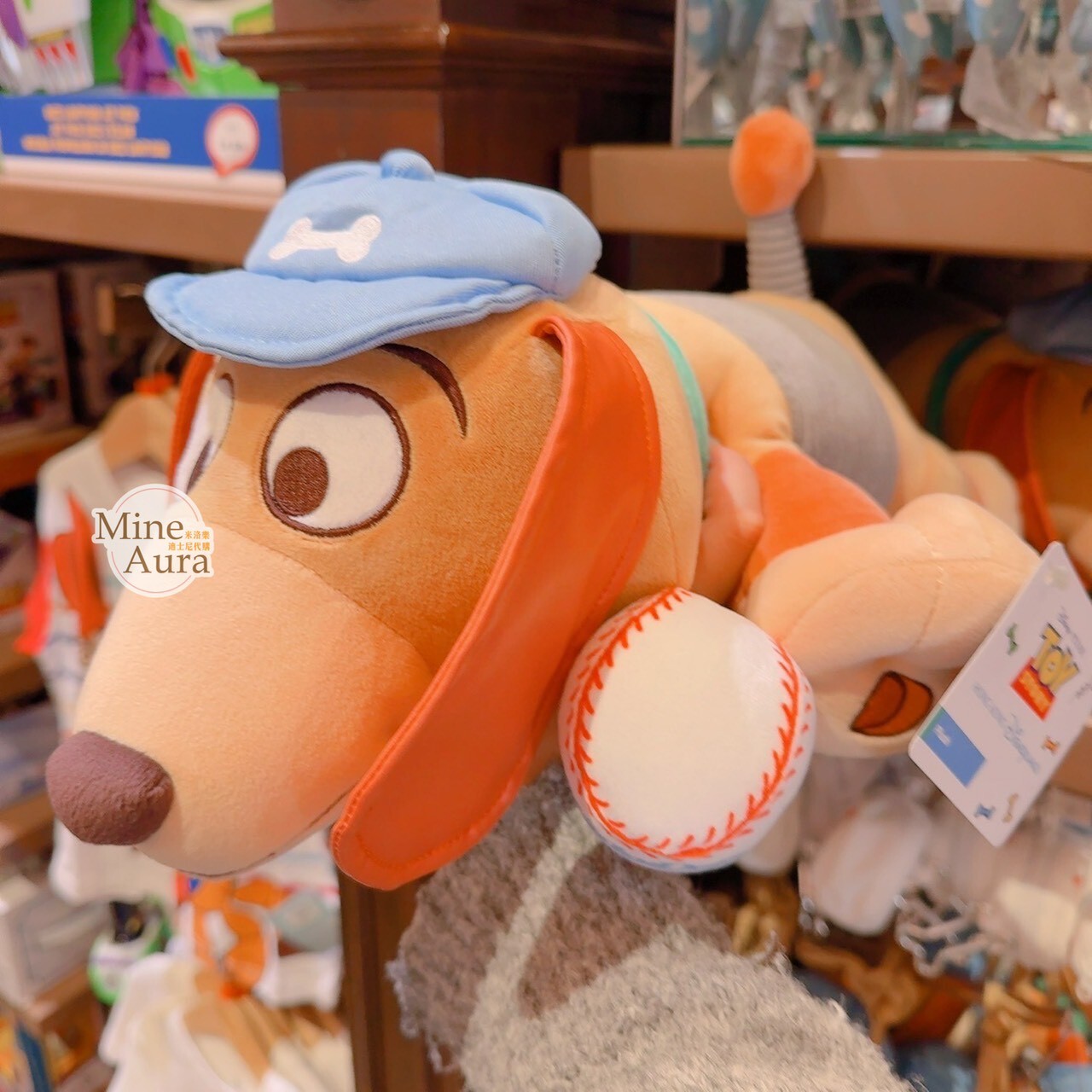 彈簧狗 Slinky Dog 棒球系列 趴趴 趴姿 娃娃 玩偶 玩具總動員 Toy Story -香港迪士尼樂園