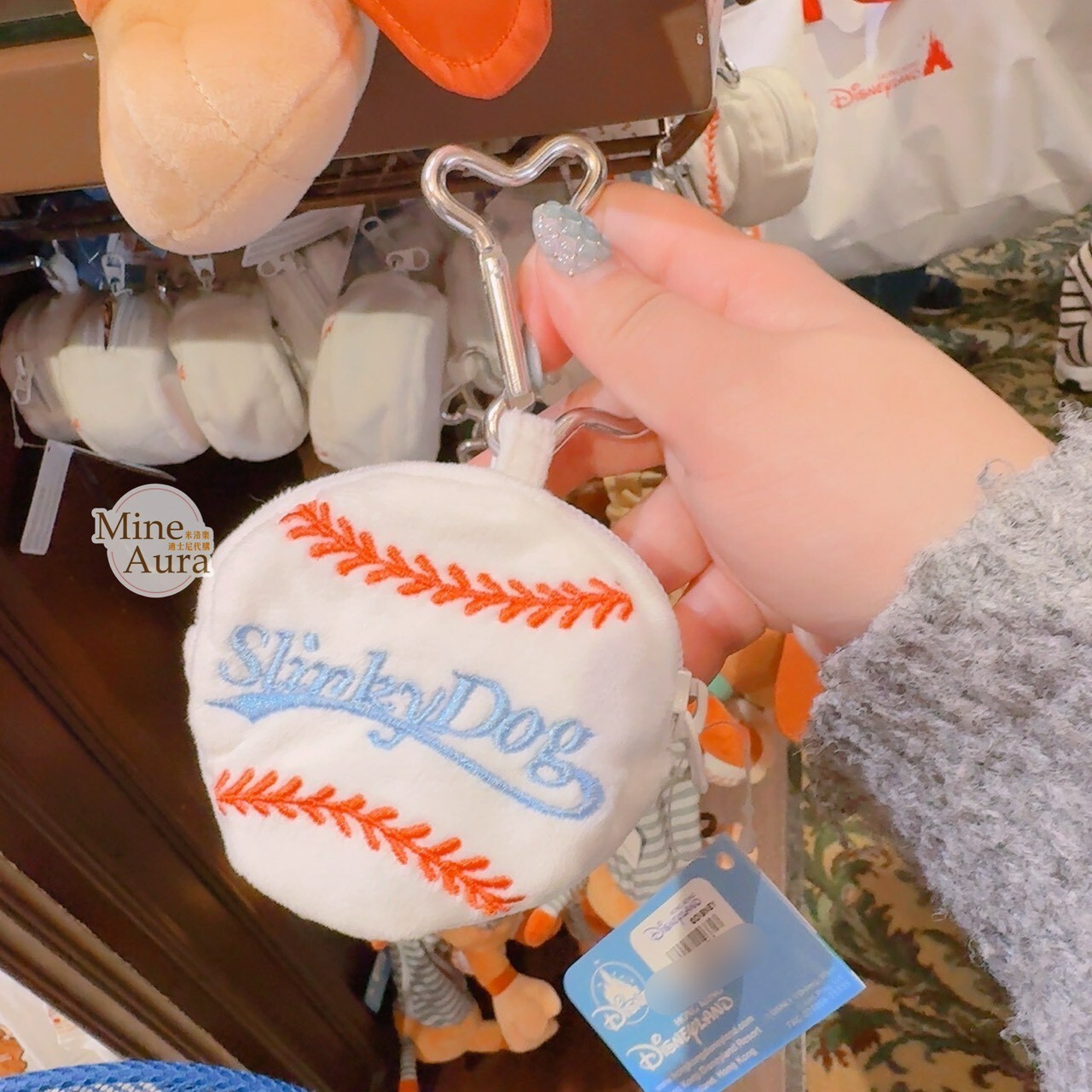 彈簧狗 Slinky Dog 棒球系列 鑰匙圈 吊飾 折疊收納 環保 購物袋 玩具總動員 Toy Story -香港迪士尼樂園