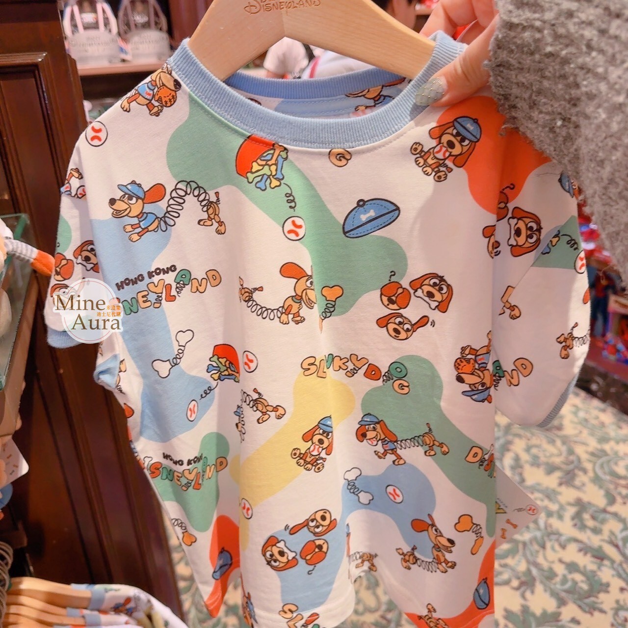 彈簧狗 Slinky Dog  棒球系列 滿版圖案 小童 兒童 短T 上衣 玩具總動員 Toy Story -香港迪士尼樂園