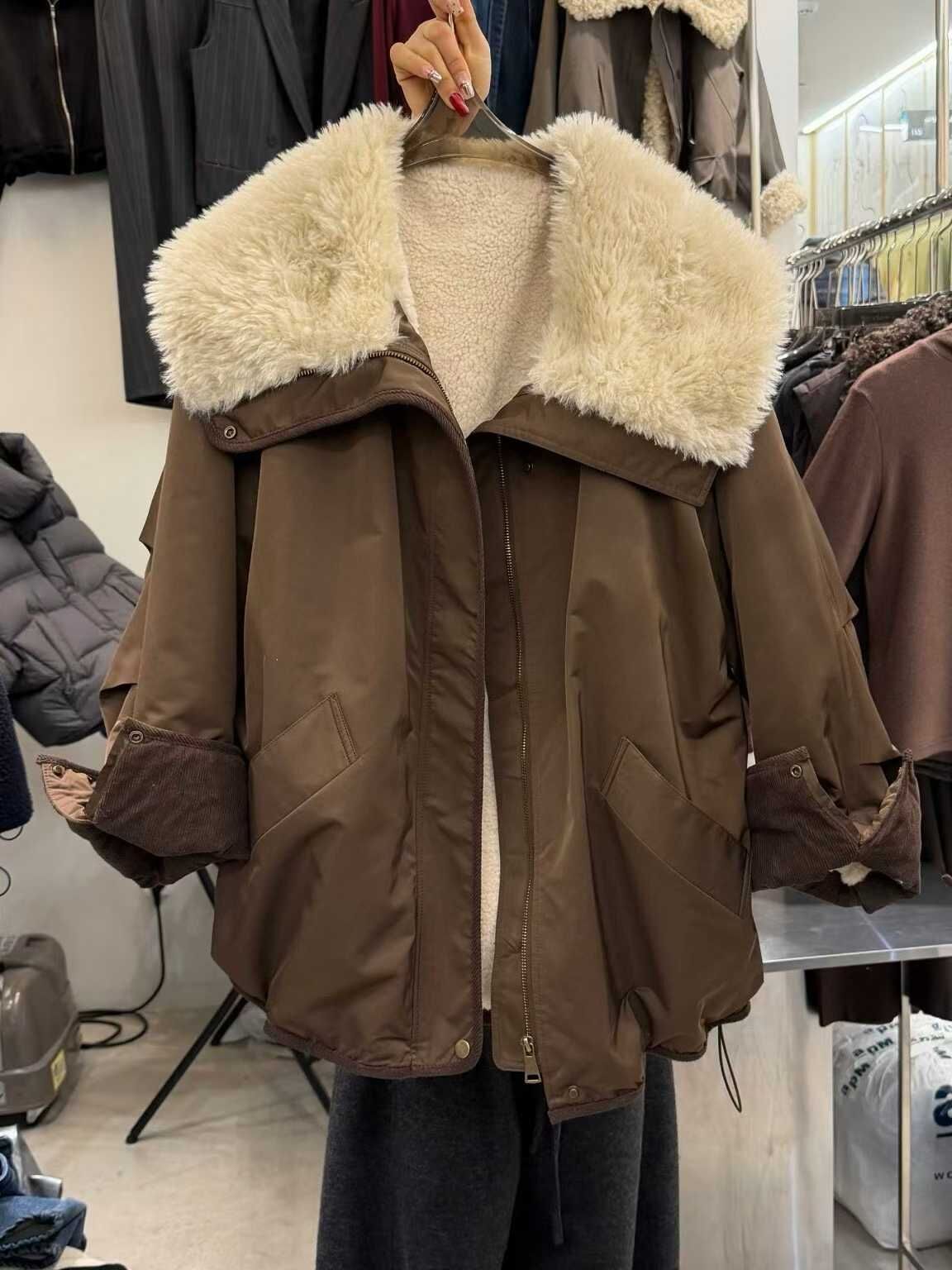 1L5406 內鋪毛大反領外套 *特價* (優惠碼同充值購物金不適用)