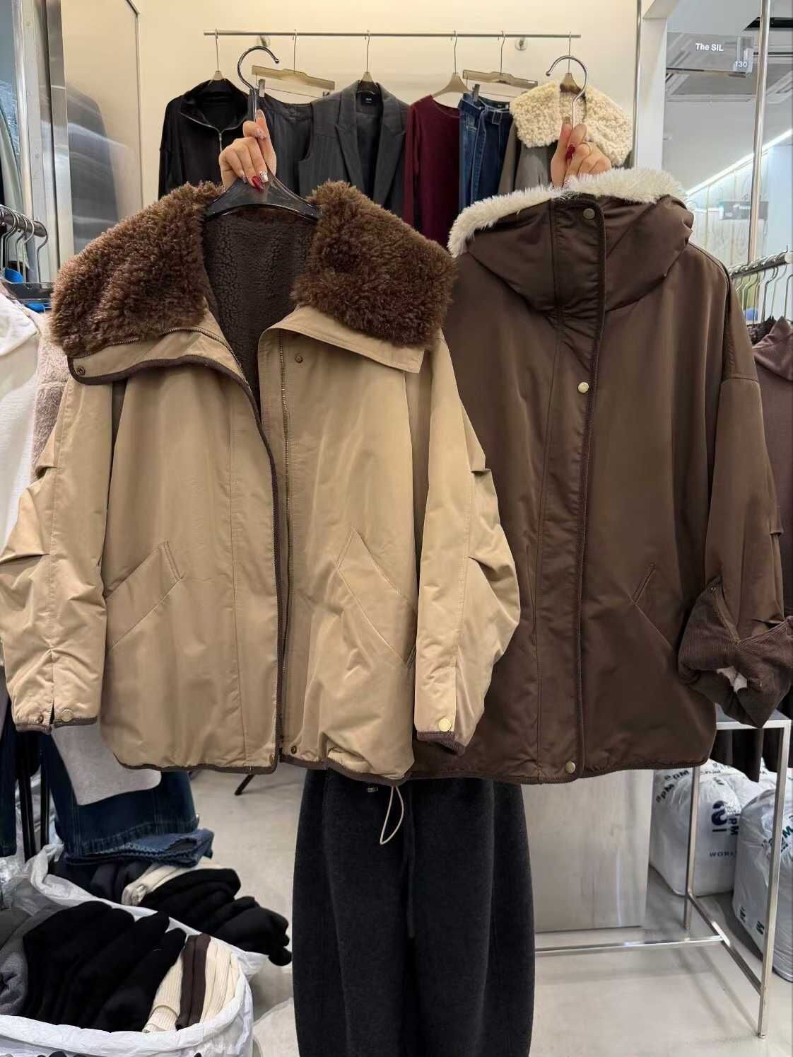 1L5406 內鋪毛大反領外套 *特價* (優惠碼同充值購物金不適用)