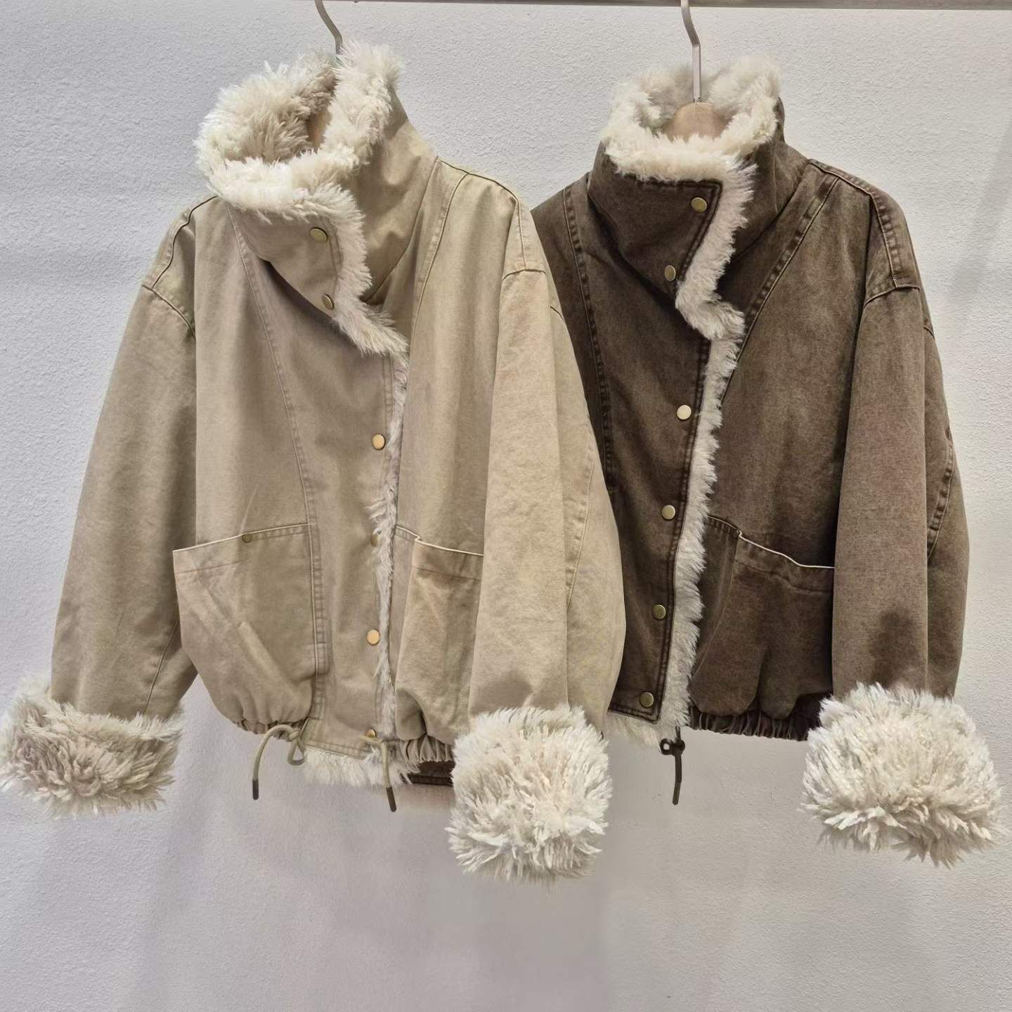 1L5410 內鋪毛做舊牛仔外套 *特價* (優惠碼同充值購物金不適用)