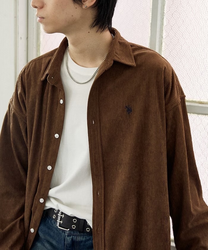 🇯🇵U.S. POLO ASSN 別注 燈芯絨襯衫 |日本連線|