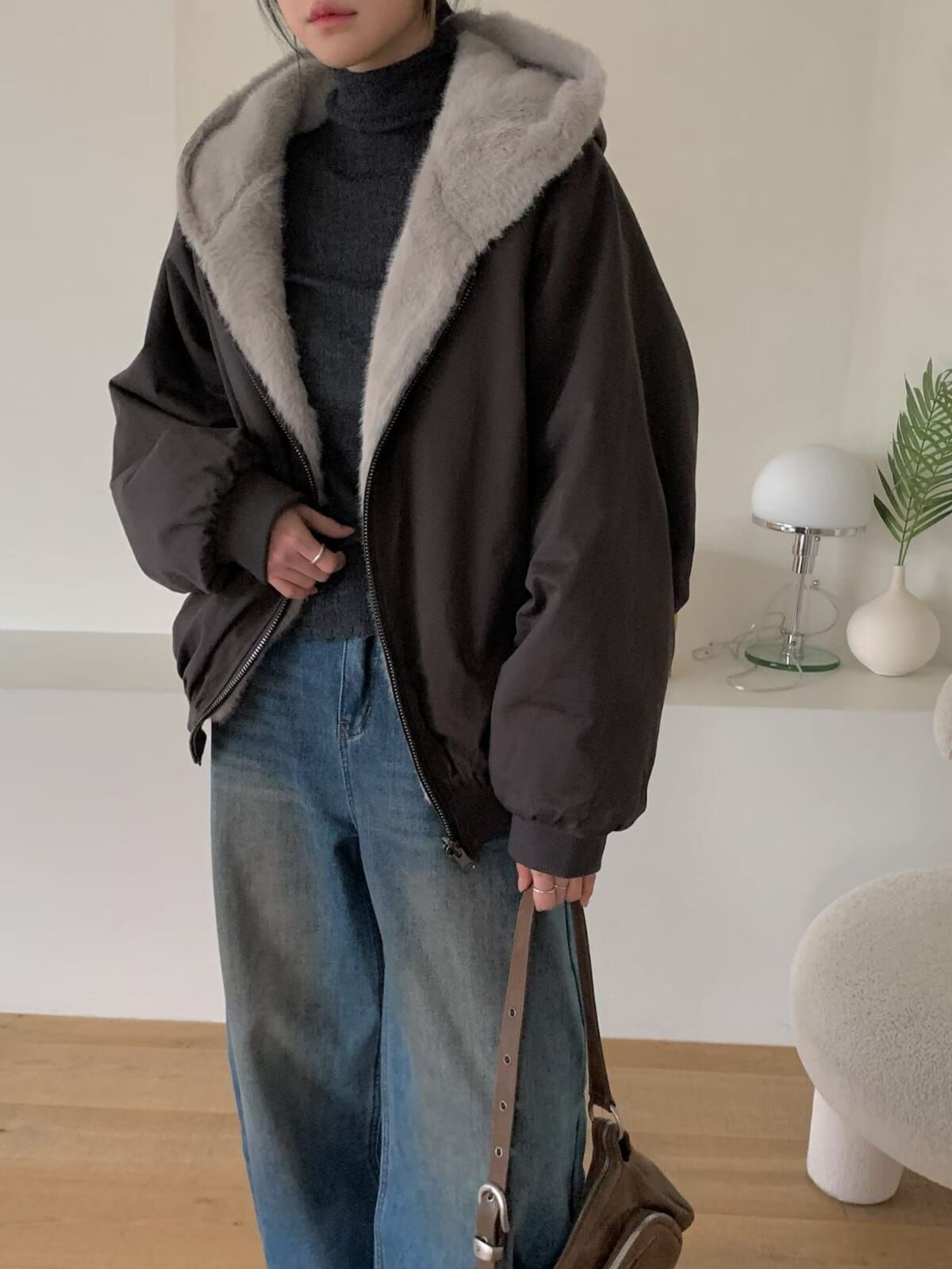 1L5423 雙面毛毛外套 *特價* (優惠碼同充值購物金不適用)