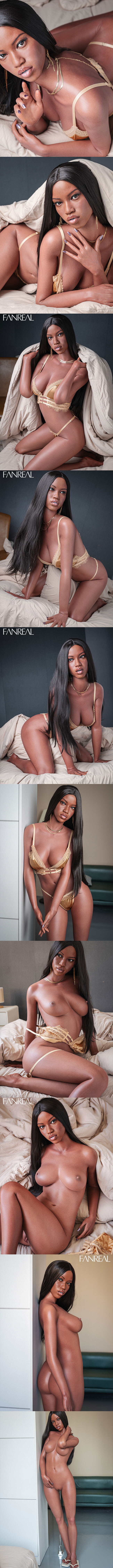 FANREAL 173cm D胸 Ellie 可可膚 擬真矽膠娃娃 凡瑞 silicone sex doll