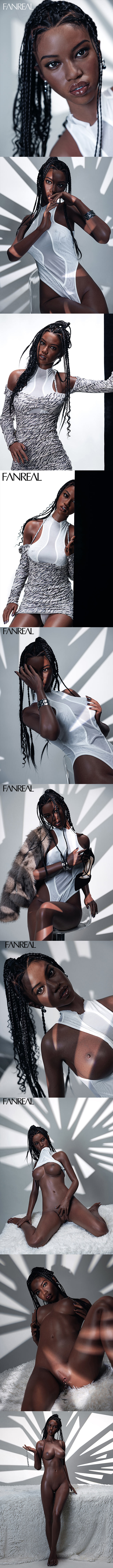 FANREAL 173cm D胸 Ellie 可可膚 擬真矽膠娃娃 凡瑞 silicone sex doll