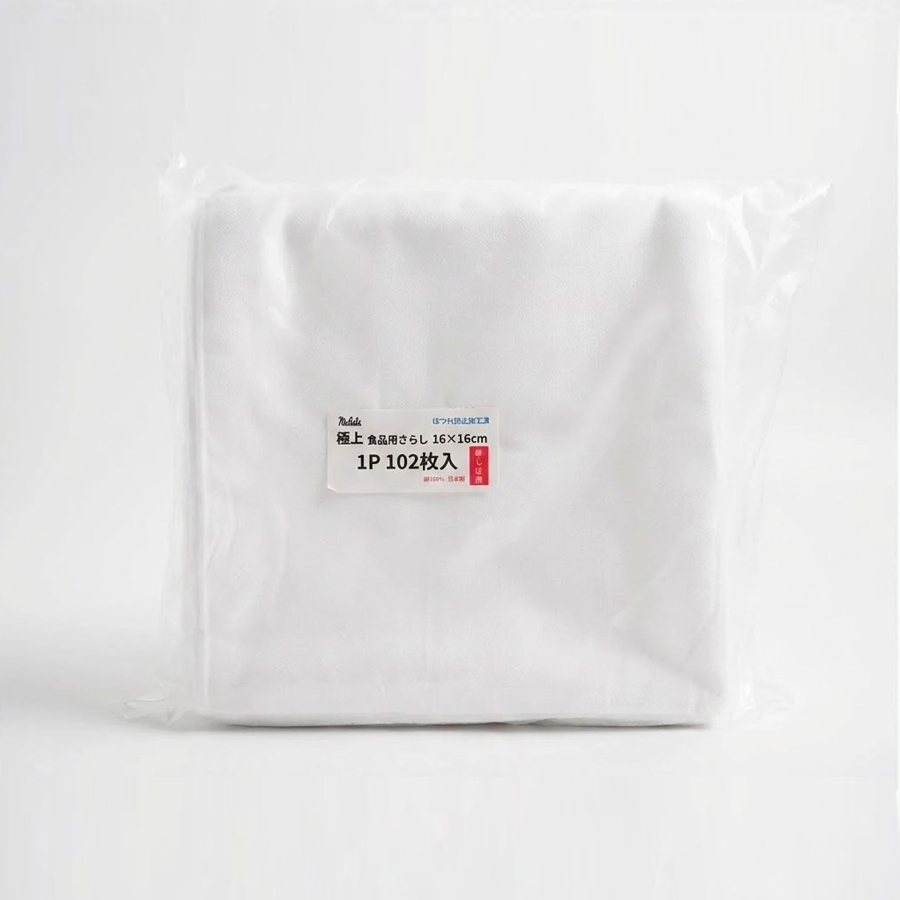 Maluta 丸太衣料｜極上 食品用紗布（已剪裁）16×16cm