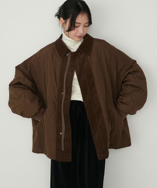 日本🇯🇵連線 Forksy 日系燈芯絨拼接絎縫外套 拼接 絎縫 燈芯絨 保暖 夾克 外套 長袖 拉鍊外套 3色(任買兩件7-11免運)/預購