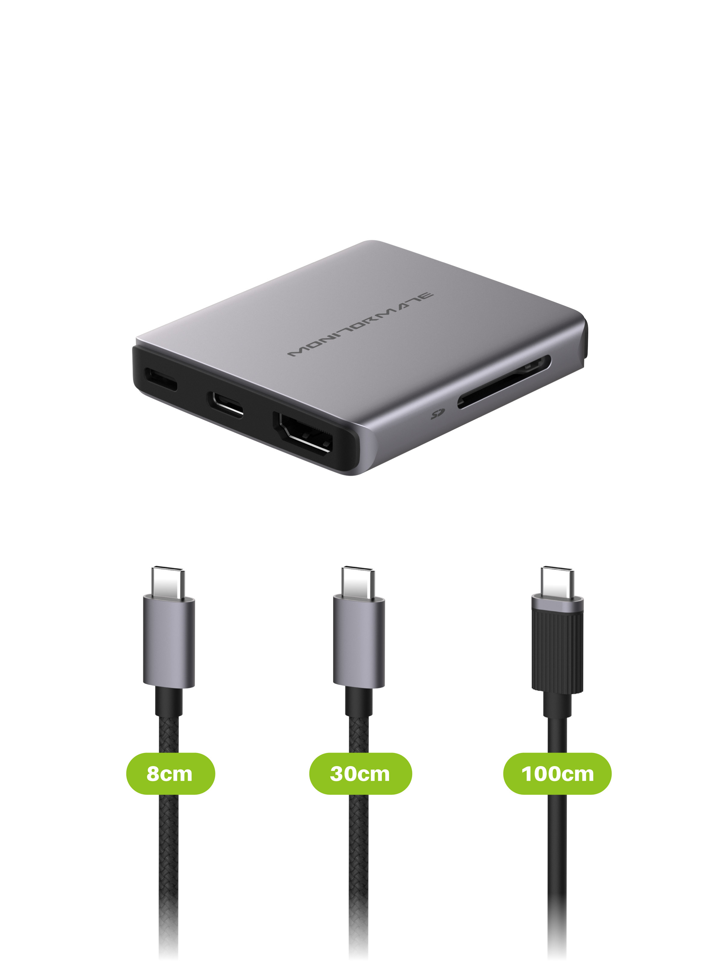 三線組｜Ci6 USB-C Gen2 六合一小方塊轉接器