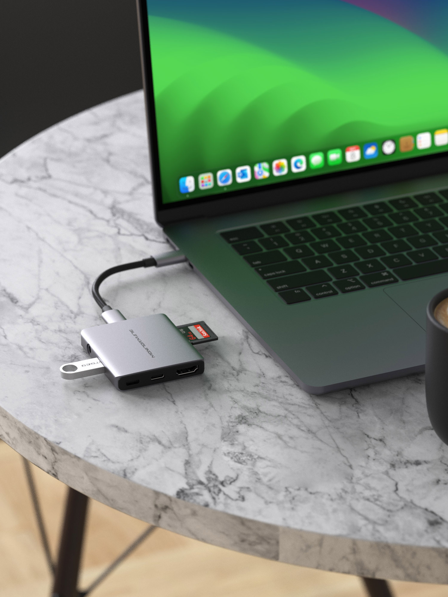 三線組｜Ci6 USB-C Gen2 六合一小方塊轉接器
