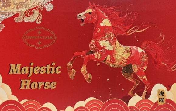 SC260118-S21-曲奇蜜語-飛躍馬年禮盒 200G (四色蛋卷-原味/抹茶/朱古力/玫瑰)(有效期：6個月) (常溫配送)