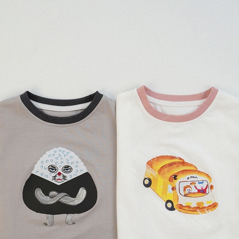 吐司飯糰拼袖上衣