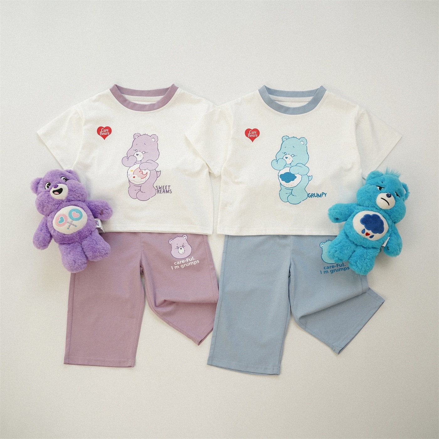 純棉熊熊九分褲套裝