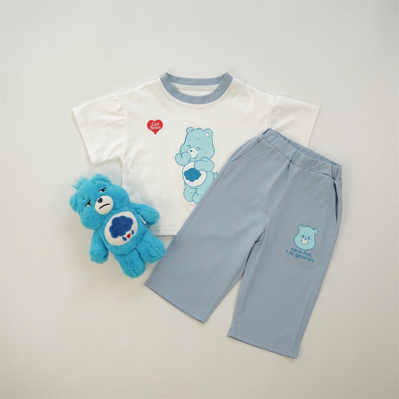 純棉熊熊九分褲套裝