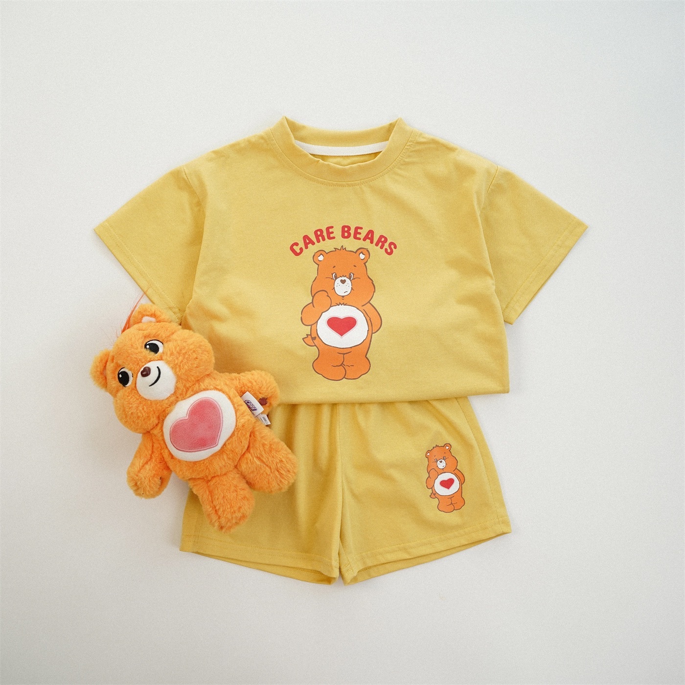 三色純棉大大熊熊套裝