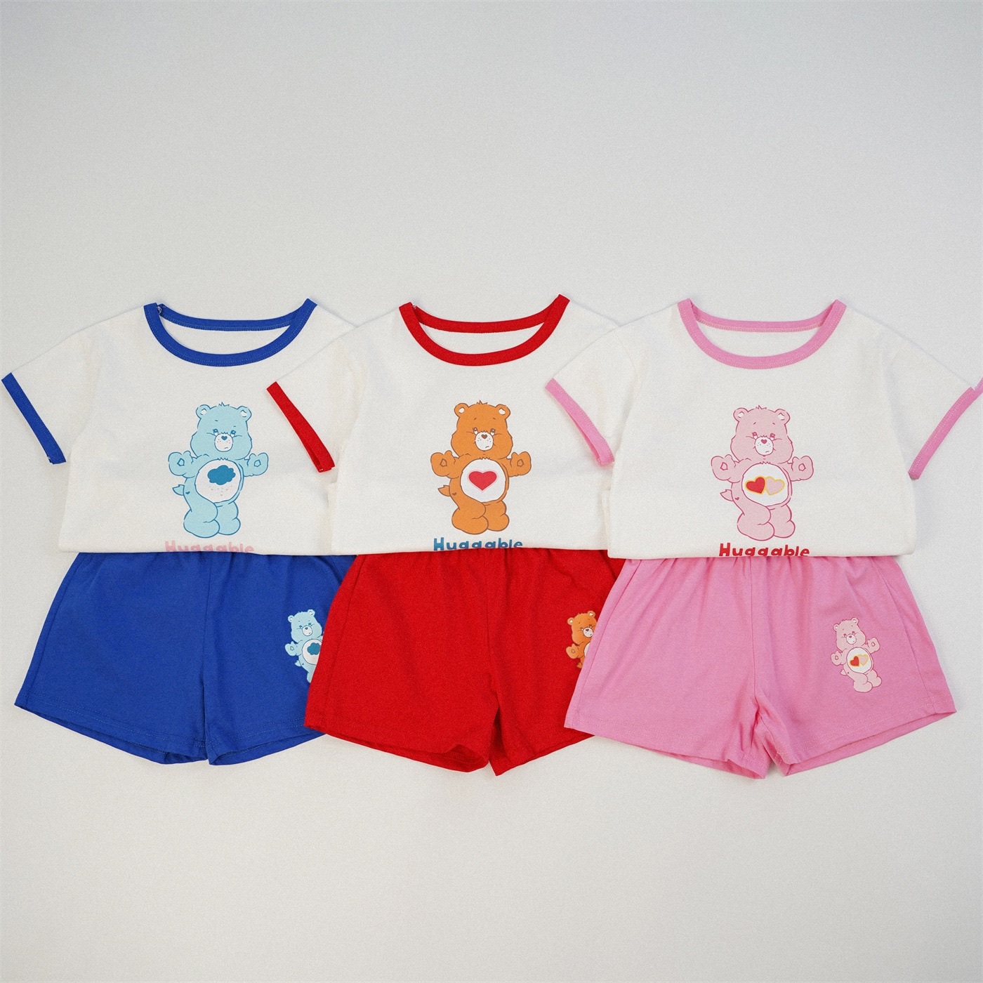 三色飽和色熊熊套裝