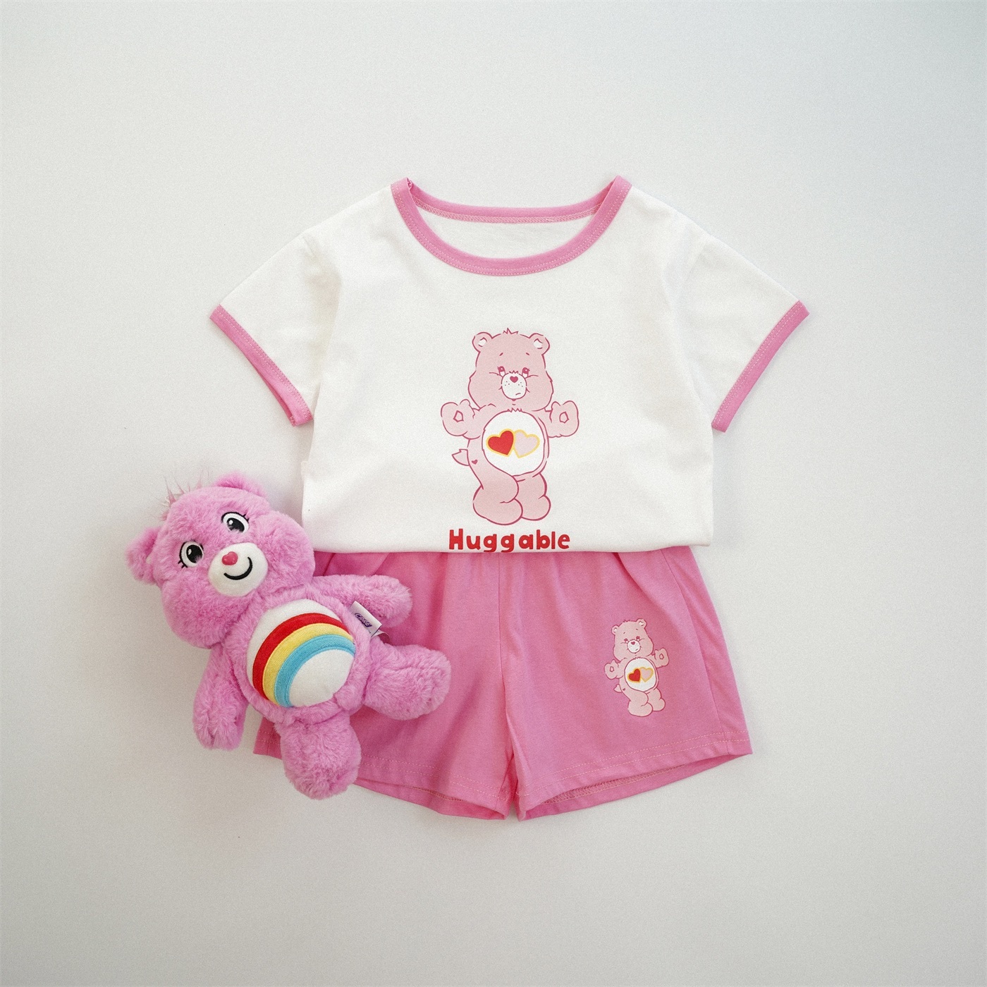 三色飽和色熊熊套裝