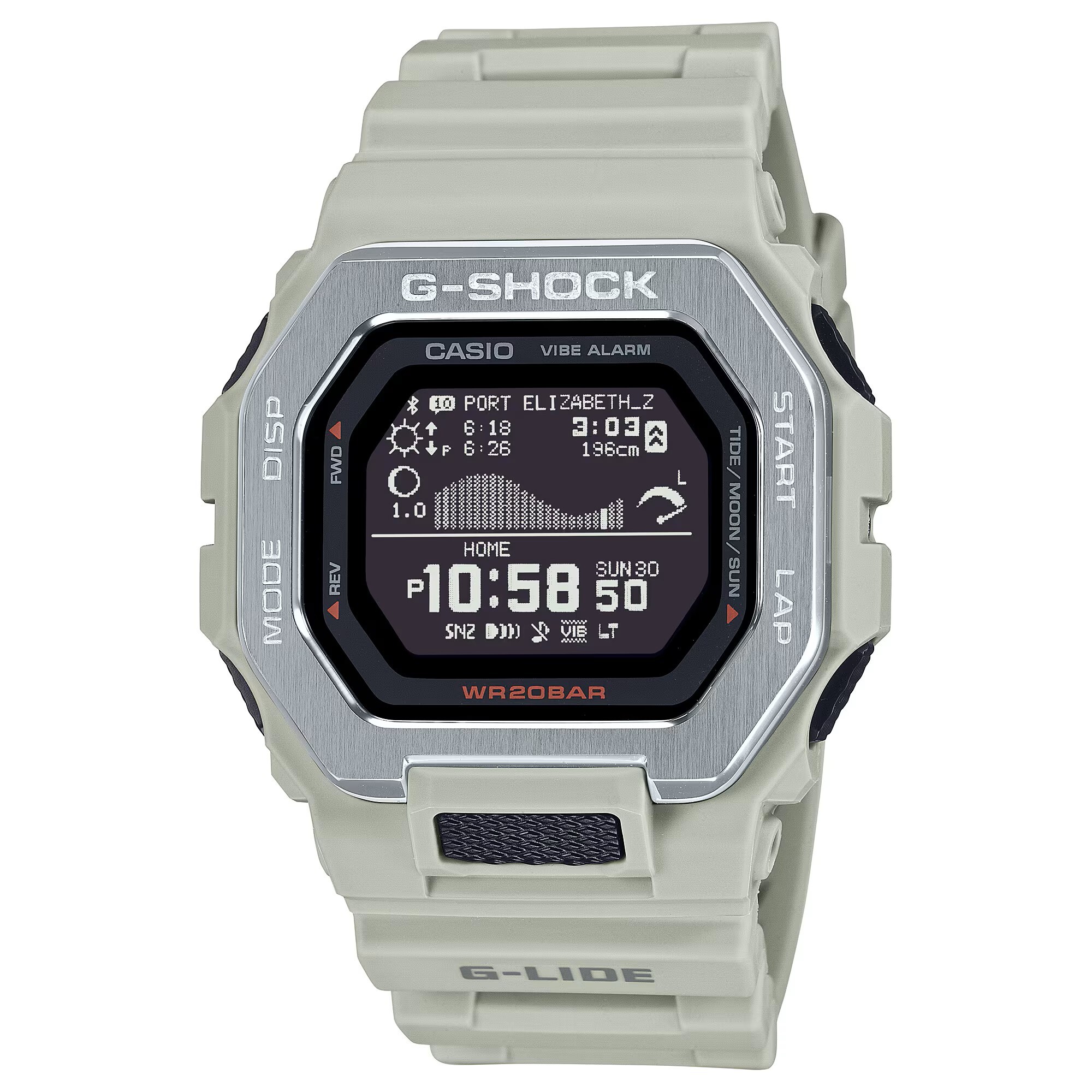 預購款【CASIO 卡西歐】G-SHOCK 多功能耐衝擊 GBX-100智慧型手機連結錶款一起衝浪 電子錶 手錶 GBX-100-8