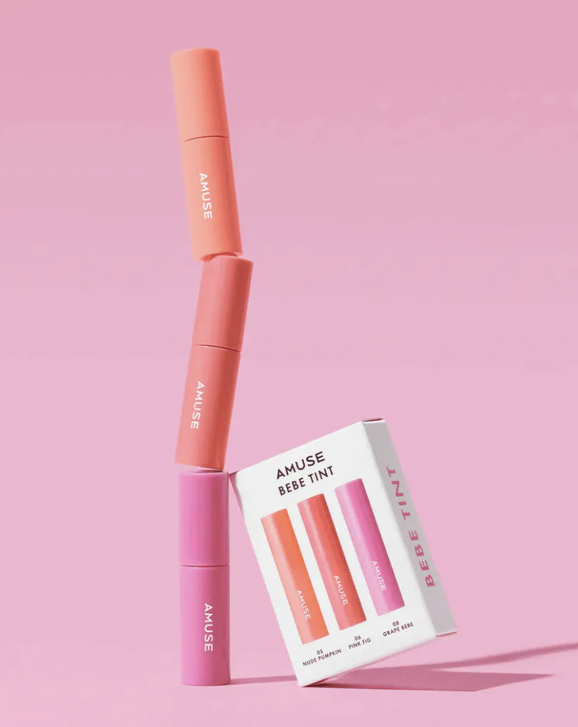 現 貨丨Amuse Bebe Mini Tint Set 唇釉套裝 #05 06 08