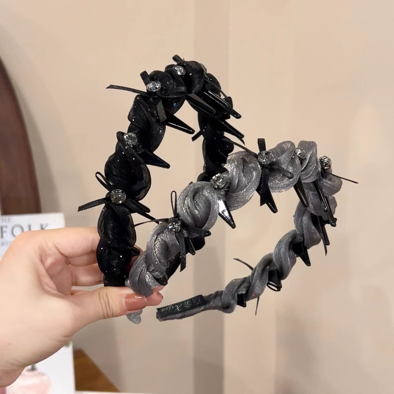 [2 FOR RM10] Rhinestone Wrapped Anti-Slip Tooth Headband