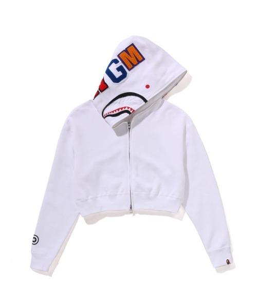 『日本連線中』2025AW A BATHING APE BAPE SHARK CROPPED FULL ZIP HOODIE 鯊魚 外套 1L80215011