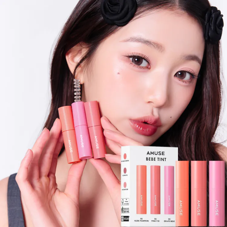 現 貨丨Amuse Bebe Mini Tint Set 唇釉套裝 #05 06 08