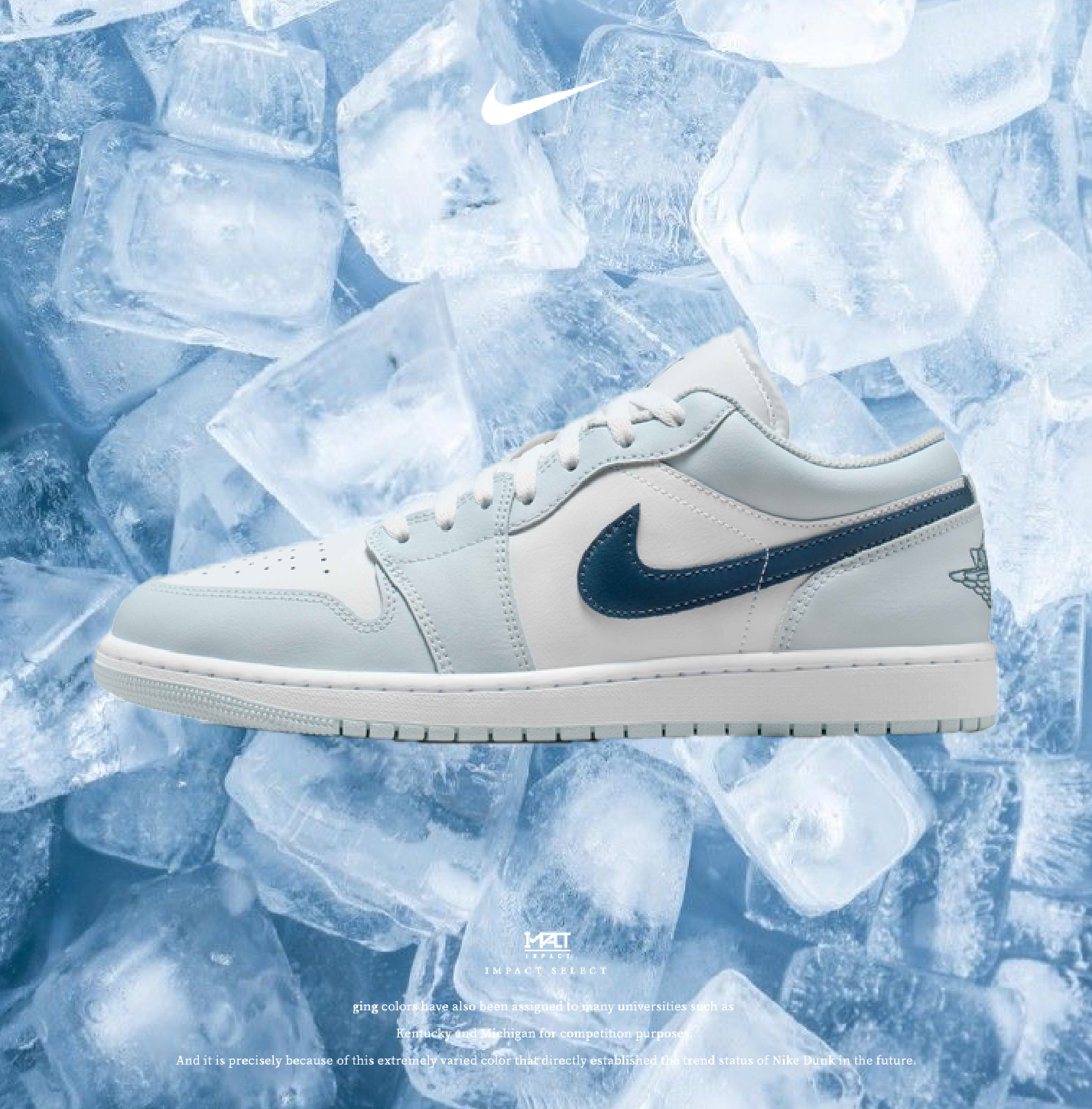 Nike Air Jordan 1 AJ1 Low 冰川藍 淺藍 男款 553558-400