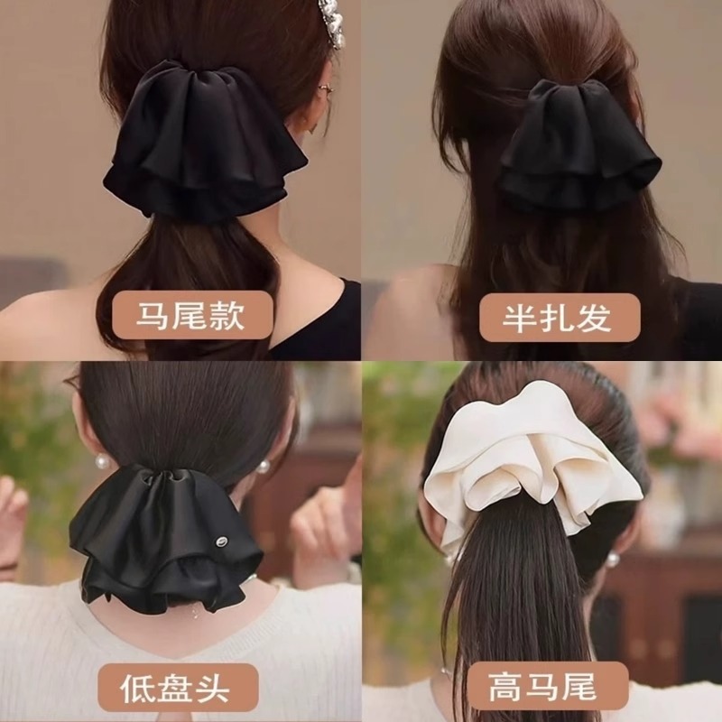 [2 FOR RM10] Korean Satin Skirt-Style Ponytail Hair Claw