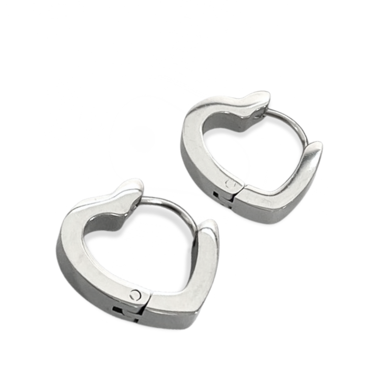 鋼易扣-寬版愛心易扣 銀黑2色(單支價)