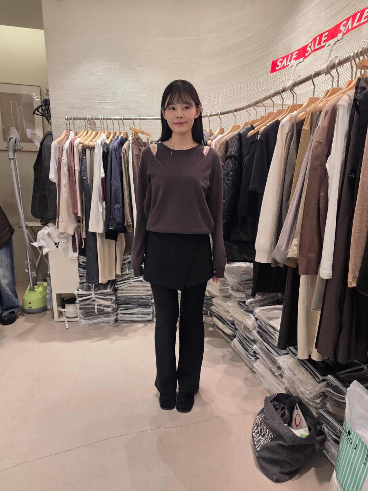 2B5415 捲捲圓領背心露肩上衣套裝 *特價* (優惠碼同充值購物金不適用)