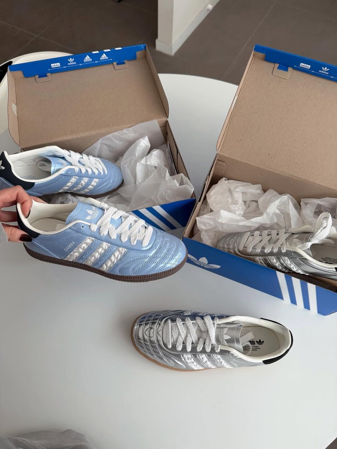 Adidas Originals Samba JP 日本限定 寶寶藍 愛心 水藍 德訓 復古鞋 KJ7302