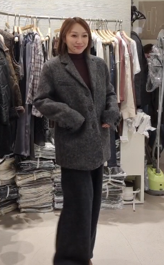 2B5426 羊駝毛間棉西裝褸 *特價* (優惠碼同充值購物金不適用)