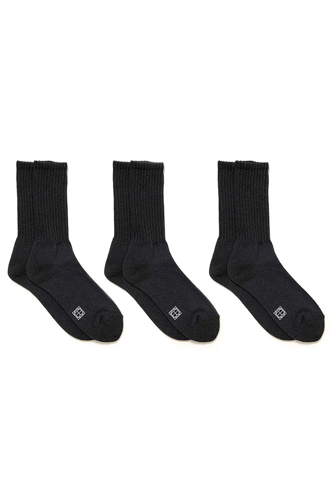 HOBO 3P PILE CREW SOCKS C/N/P/PU (2COL)