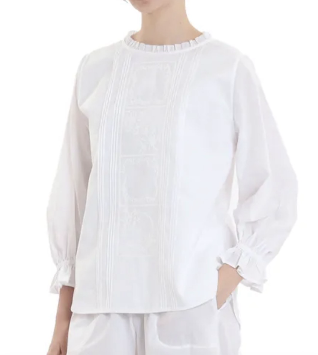 Narue 60 Lawn Flora 褶襉睡衣