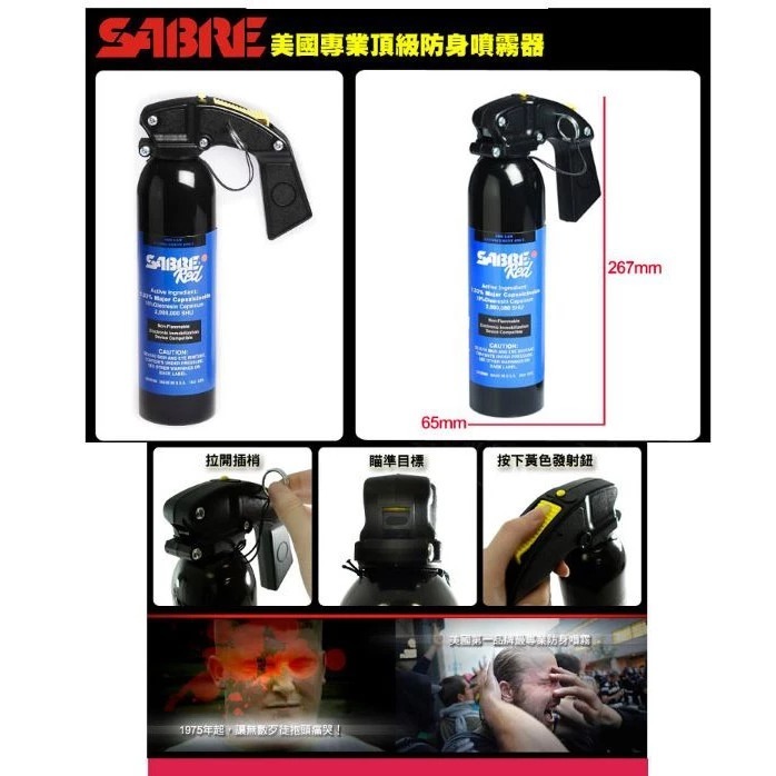美國Sabre Crossfire 膠狀噴霧器