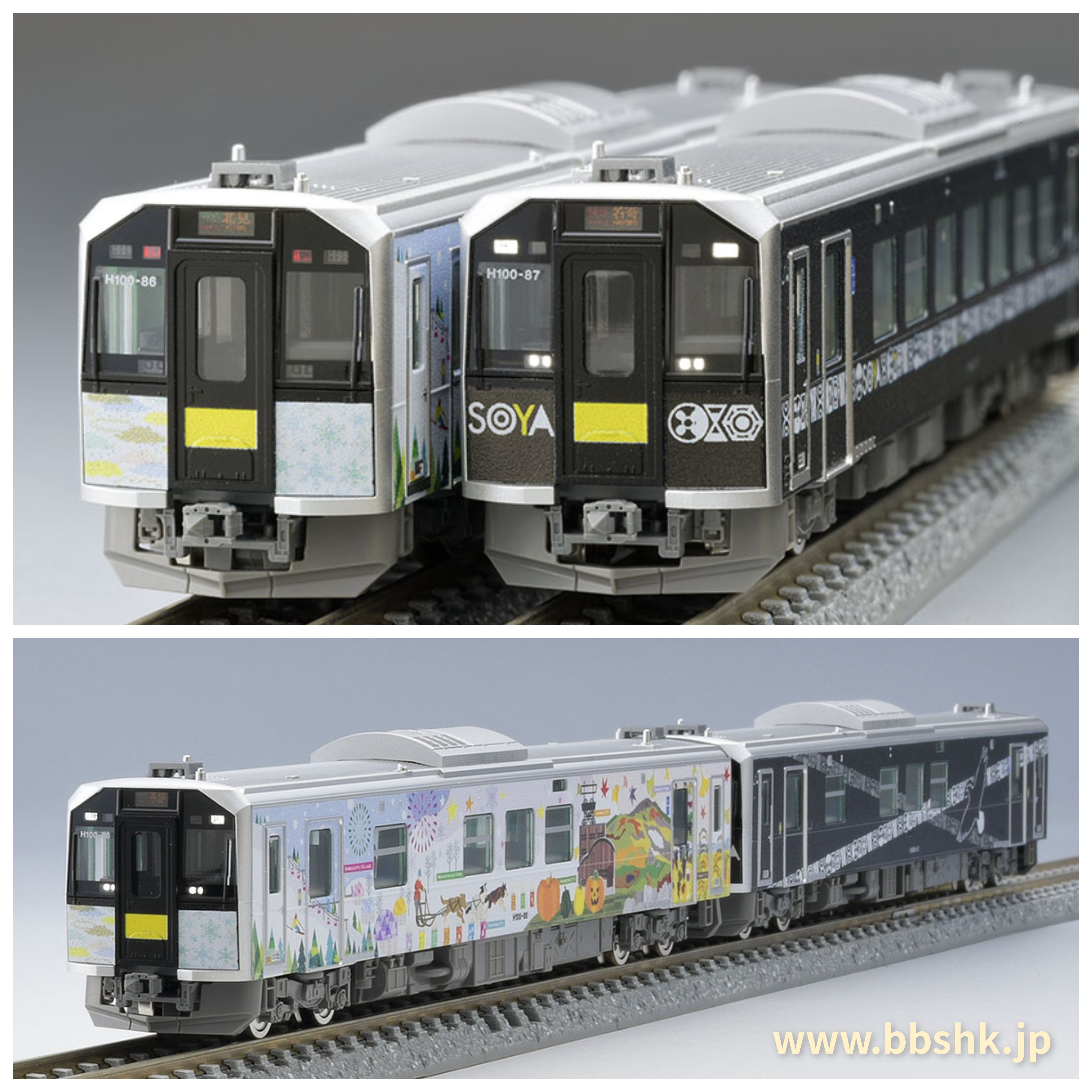 TOMIX 98139 JR H100形(根室線・宗谷線ラッピング車) 2両
