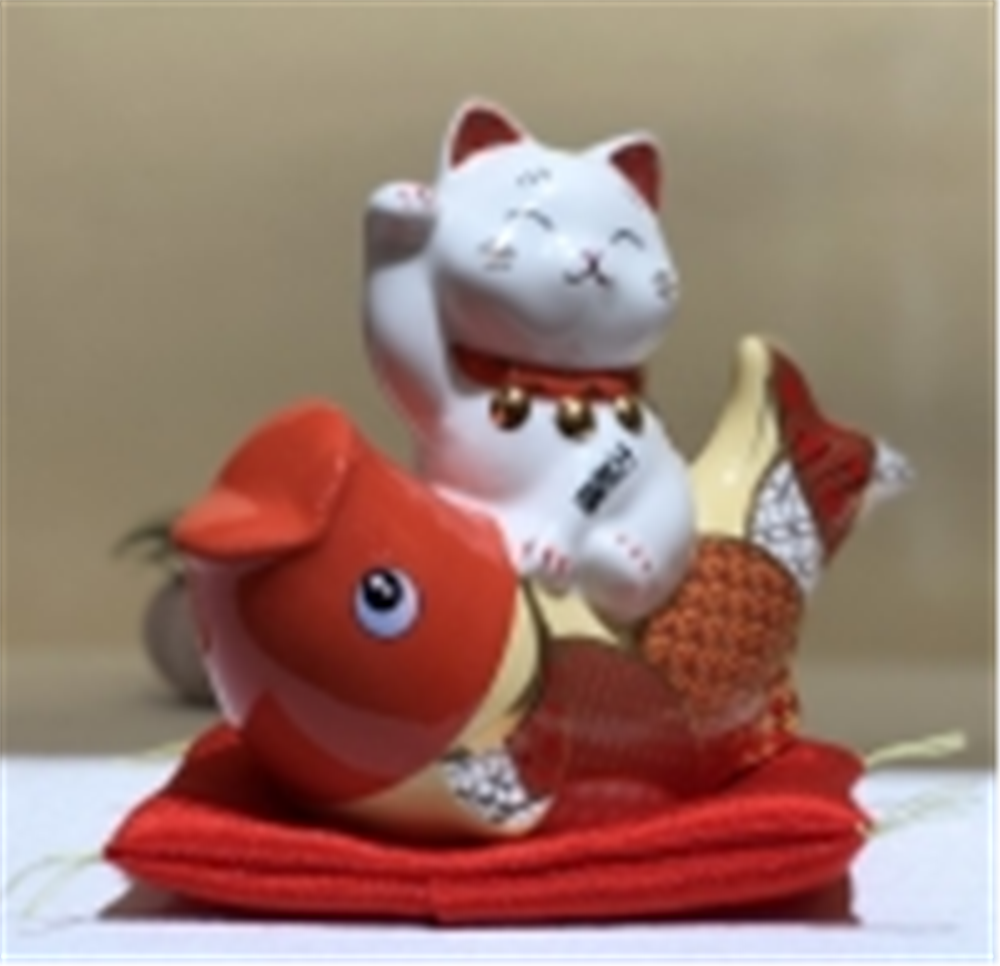 0119gz325-招財貓-錦鯉招福招財貓存錢罐（B11）