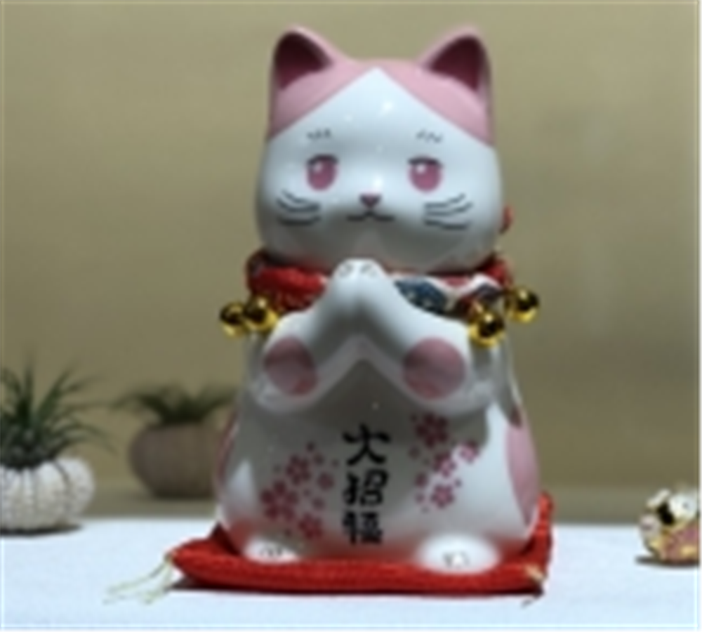 0119gz327-招財貓-彩繪合十祈福招財貓存錢罐（B13）