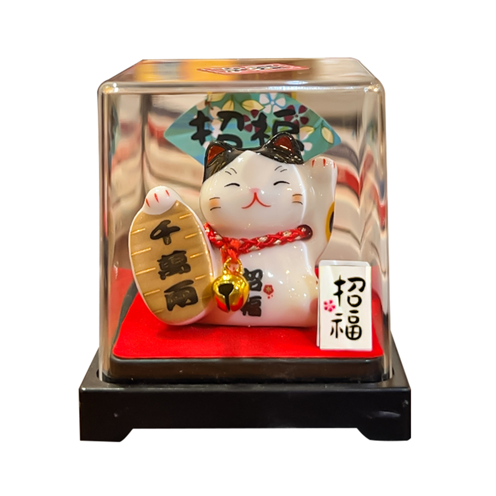 0119gz360-招財貓-彩繪千萬兩招財貓（盒子貓）（B46）