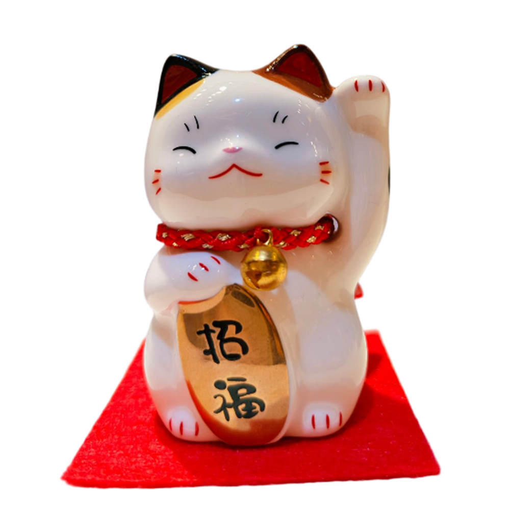 0119gz366-招財貓-彩繪迷你招福招財貓（舉左手）（B52）