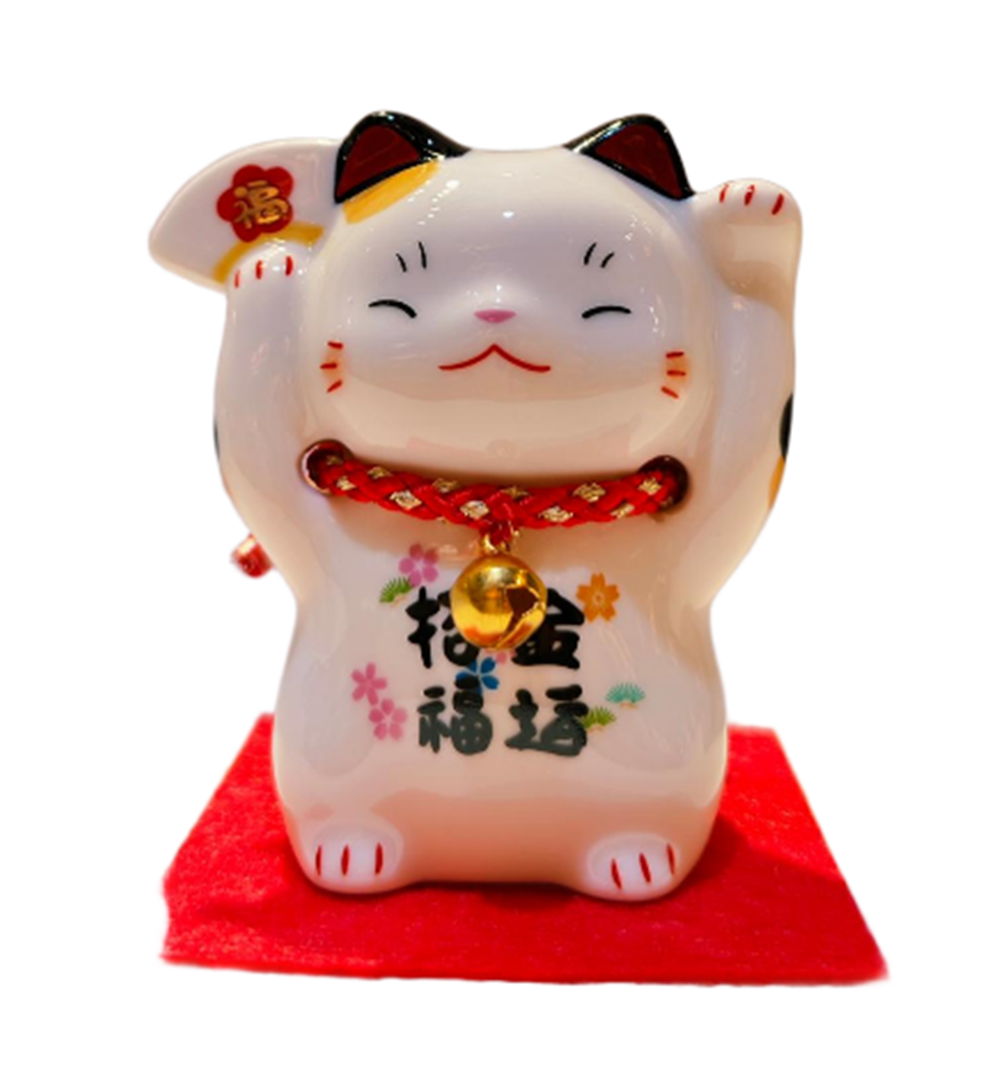 0119gz367-招財貓-彩繪迷你金運招福招財貓（舉右手）（B53）