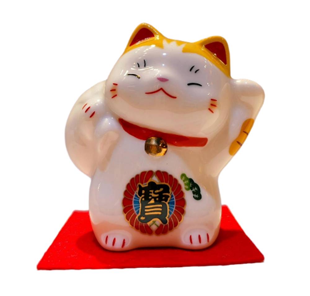 0119gz374-招財貓-彩繪迷你福袋招財貓（舉左手）（B60）